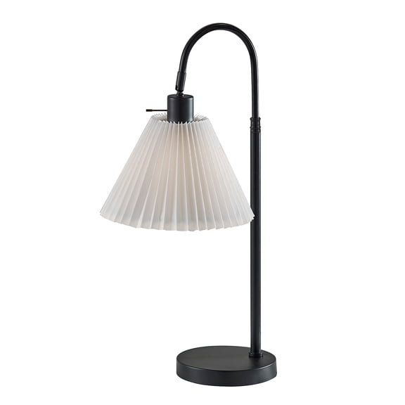 Adesso Thalia 25" Incandescent Table Lamp Black/White (SL2613-01)