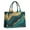 Teal Marble Gold, variant on Large Capacity Tote Bag,Teal Gold Marble Pattern Handbag Fashion Luxury Tote Bag,15.7"x13"x 5.1" Inches,Laptop Compatible