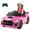Pink, variant on Gymax 12V Kids Ride on Car Licensed Ford Mustang Shelby GT500 w/ Remote Control Pink
