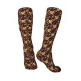 thumbnail image 4 of Daiia Sports Socks Sunflowers with Skull and Hand Printed Novelty Crew Socks for Men Women Knee High Socks Cotton Socks Soft & Breathable Support Unisex Socks, 4 of 9