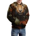 thumbnail image 5 of Forest Leopard Men's Women New Sweatshirt Hoodie Men's Plus Size Sweatshirt Hooded Sweatshirt 3d Printed Street Men's Cloth, 5 of 6