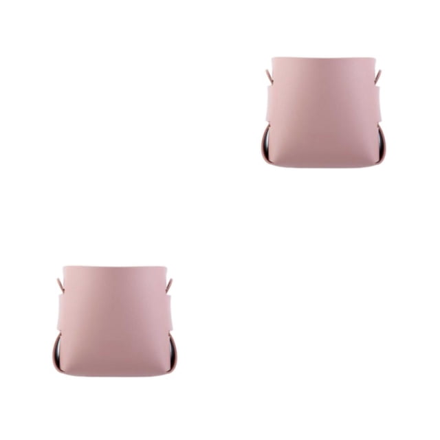 Portalápices DIY Inteprter de cuero rosa 9*9*10 CM 2piezas