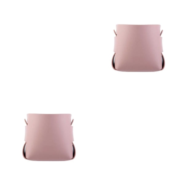 Portalápices DIY Toystoory de cuero rosa 9*9*10 CM 2piezas
