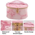 thumbnail image 3 of Unique Bargains Floral Makeup Bag Zipper Flower Cosmetic Pouch Pink, 3 of 7