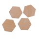 thumbnail image 4 of 11 Tamaños de Astillas de Astillas de Accesorios Hexagonales Decoración de Bricolaje Decoración de La Habitación Fabricación de Tarjetas 50pcs 40mm Gloria Piezas de madera, 4 of 9