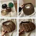thumbnail image 6 of CoCopeaunt Hobo Bag Fashion Padded Cotton Chain Shoulder Bag Women Small Crossbody Handbag, 6 of 7