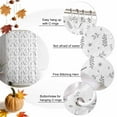 thumbnail image 5 of Shower Curtain 36"W x 72"L Thanksgiving Autumn Leaf Floral Pattern White Fabric Shower Curtains Set with Hooks Water Repellent Bathroom Curtains Machine Washable Bathroom Accessories, 5 of 6