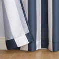 thumbnail image 3 of Sun Zero Valencia Cabana Stripe Indoor/Outdoor Uv Protectant Room Darkening Grommet Curtain Panel, 54"X108", Indigo, 54"X108", Indigo/Stripe, 3 of 7