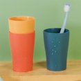 thumbnail image 4 of QZS Durable Wheat Straw Cups,13.5OZ Unbreakable Drinking Tumbler for Home,Set of 6 Portable Plastic Cups for Office,Camping,Party, 4 of 6