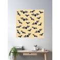 thumbnail image 2 of Cartoon Bats Poster Wall Art, Modern Wall Decor For Living Room Bedroom, 16x16 UNFRAMED, 2 of 3