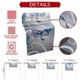 thumbnail image 6 of Winter Cartoon Snowman Table Runner 16x72in Non-Slip Cotton Linen Table Runners, Gray and Blue Dresser Scarves TableRunner for Dinner Kitchen Dining Wedding Party, 6 of 9