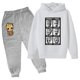 thumbnail image 3 of Sudadera con capucha con estampado de Groot de bebé kawaii Sudadera con capucha de moda para niños + Pantalones Traje casual para correr Sudadera con capucha Soy Groot Dibujos animados divertidos G, 3 of 5
