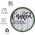 thumbnail image 5 of Stall 36"x72" Green Leaves Shower Curtain Set with Hooks,Get Naked Bathroom Curtain Farmhouse Board Waterproof Bath Curtain Machine Washable, 5 of 6