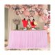 thumbnail image 4 of Tulle Table Skirt Table Cover Pink Birthday Wedding Decor Table Cloth Cake Dessert Arrangement (8ft, 4 of 5