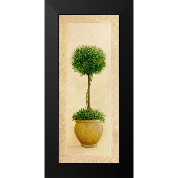Welby 8x14 Black Modern Framed Museum Art Print Titled - Ball Topiary I