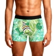 thumbnail image 3 of KHONTS St Patrick's Day Men's Underwear Clover Leaves Men Boxer Briefs Comfort Soft Boxer Briefs 07-Green S, 3 of 4