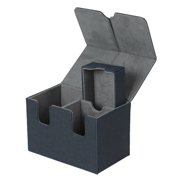 yingyy Boîte pour Deck de Cartes à Collectionner Rangement Grande Capacité Organisateur Anti-Poussière Support Bleu