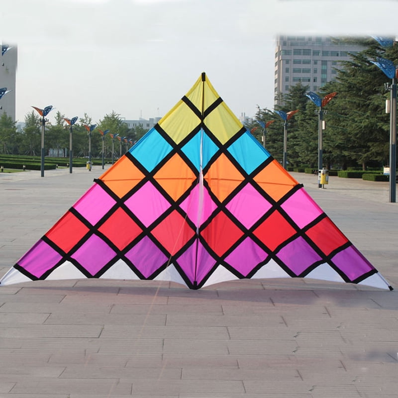 HENGDA KITE for Adult Clourful Block Large Kite Outside Sports Toy  Polyester