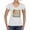 White, variant on Pumpkin Spice Latte Skeleton Orange Black and White Halloween Women Standard V-Neck Tee, White, XX-Large