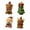 Style B, variant on Kuntesetty 4 Pieces Christmas Mini Figurines Set Xmas Desktop Ornament Collection Christmas Style B