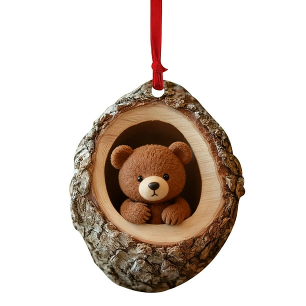 Seyotauo Festive Christmas Ornaments Acrylic Pendant - Christmas Tree Decorations, Durable Indoor Christmas Decor Ideal for Holiday Tree Ornament & Gift for Friends Family