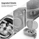 thumbnail image 5 of Methold Meta bolsa de almacenamiento a prueba de golpes, estuche elegante y listo para viajar, antiarañazos con bolsa de malla, estuche Cables de audio/vídeo, 5 of 6
