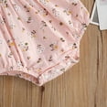 thumbnail image 6 of Baby Girls Floral Print Sleeveless Spaghetti Strap Bodysuit+ Hair Band, 6 of 8