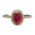thumbnail image 2 of Natural Ruby Ring, AAA Ruby Gemstone Ring, July Birthstone, Zircon Ring, Womens Ring, Gold Micron, 925 Sterling Silver, Cocktail Tiny Ring, Dainty Minimalist Stacking jewelry, valentine Gift Ring, 2 of 5