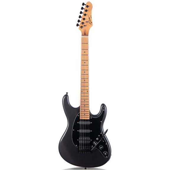 Modern-GST Electric Solid Body Guitar 6 Strings Ebony