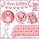 thumbnail image 5 of Juego de Vajilla de Cerdo Rosa para Cumpleaños para Niños, 5 of 6