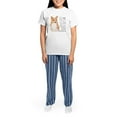 thumbnail image 4 of CafePress - Pembroke Corgi Women's Light Pajamas - Women's Short Sleeve Print T-Shirt and Pants Light Cotton Pajama Set, 4 of 7