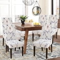 thumbnail image 3 of Dining Room Chair Covers Slipcovers Set of 6, Stretch Kitchen Chair Covers Washable Spandex Parsons Chair Slipcover, Removable Dining Seat Protector for Home or Party, 3 of 6