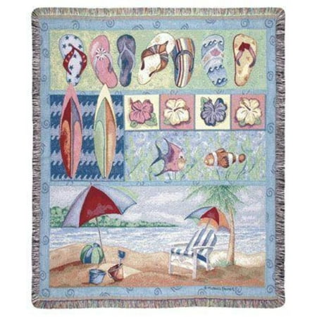 Tropical Flip Flops Beach Umbrella Fish Tapestry Throw Blanket 40 X Custom Flip Flop Throw Blanket Tropical Flip Flops Beach Umbrella Fish Tapestry Throw Blanket 40 X Custom Flip Flop Throw Blanket