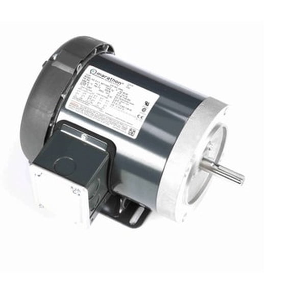 1/4 hp 1200 RPM 3-Phase 56C Frame TENV (base) 208-230/460V Marathon Motor # G586