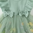thumbnail image 5 of Okbabeha Baby Girl Summer Clothes Newborn Romper Tulle Tutu Dress Cute Toddler Birthday Dresses Infant Photoshoot Outfit, 5 of 7