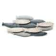 thumbnail image 1 of Stratton Home Decor S16079 École de Poisson Mur Decor&44; Gris & Blanc & Bleu, 1 of 1