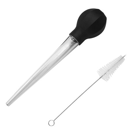 

Azhf Hot Sales Dishwasher Safe Large Turkey Baster Meat Poultry For Cooking With Cleaning Brush