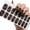NLMY005, variant on 16PCS Semi Cured Gel Nail Strips, Cat Eye Glitter Gel Nail Stickers, Wraps UV/LED Nails Art Design Decoration Accessories - Color B