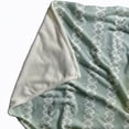 thumbnail image 2 of Simply Daisy 60" x 80" Geometric Fleece Throw Blanket, Green, 2 of 4
