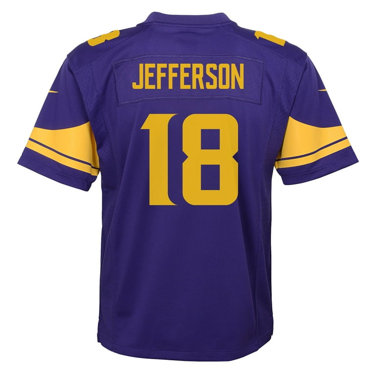 Youth Nike Justin Jefferson Purple Minnesota Vikings Game Jersey