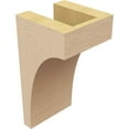thumbnail image 5 of 4"W x 4"D x 8"H Wide Stockport Rough Cedar Woodgrain TimberThane Corbel, Primed Tan, 5 of 6