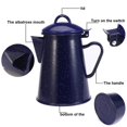 thumbnail image 3 of Cafetera esmaltada JINMJMXG Tetera Vintage Azul 1,2 L, 3 of 5