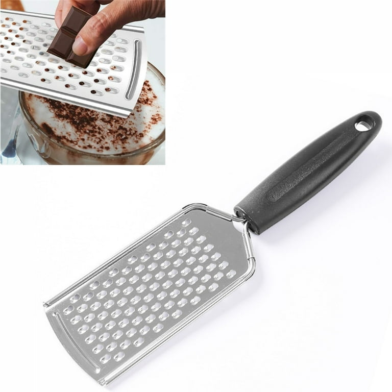EIMELI Stainless Steel Handheld Cheese Grater–Comfort Non-Slip Handle and  Razor Sharp Blades–Easily Grates All Types of Cheeses Fruits Vegetables and