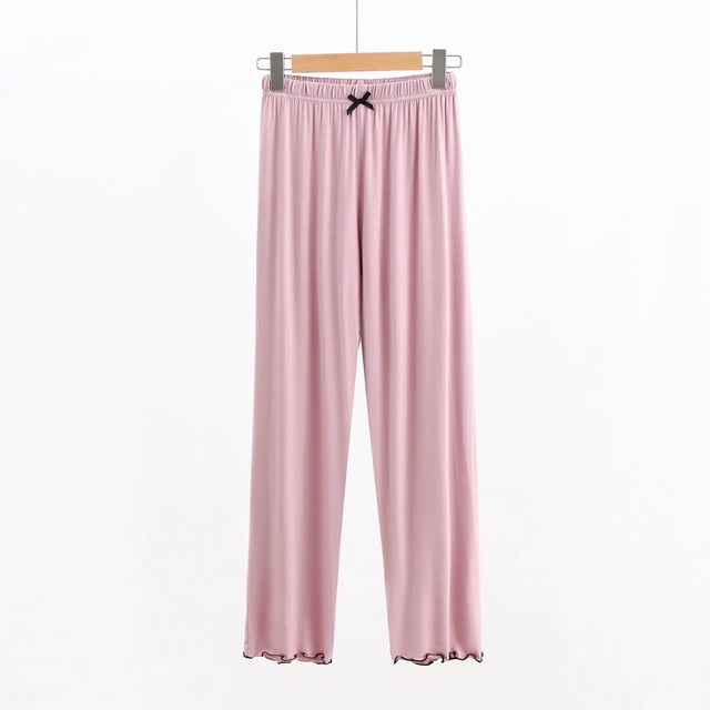 asjyhkr Womens Pajama Pants Soft Comfy Lightweight Elastic Drawstring Modal Sleep Bottoms Lounge Pants