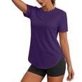 thumbnail image 2 of yillto Women Athletic Shirts Short Sleeve Tops Lightweight Running Workout Loose Tees Gym Yoga Casual Tshirts, 2 of 8
