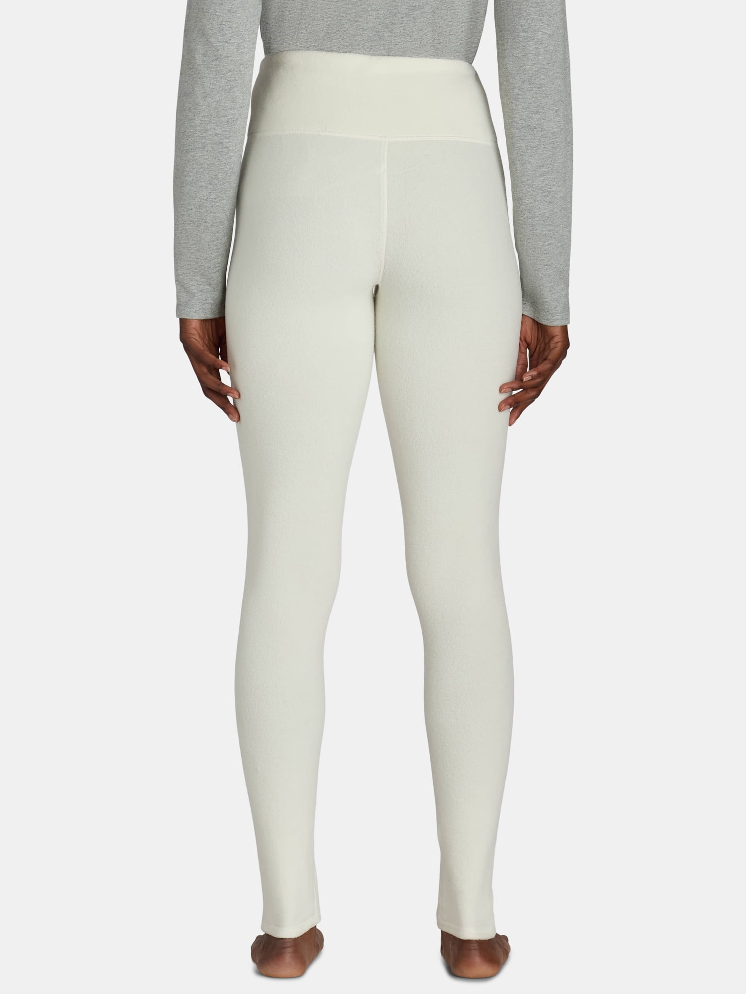 ClimateRight by Cuddl Duds Stretch Women's Warm Stretch Fleece High Rise Base Layer Thermal Legging, Sizes XS to 4X