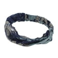 thumbnail image 5 of Unique Bargains 1 Pc Headband Eight-leaf Flower Lace Wide Hairband for Women Navy Blue, 5 of 5