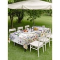 thumbnail image 3 of Outdoor Tablecloth with Umbrella Hole and Zipper, Watercolor Floral Rectangle Table Cloth 60x102 Inch Waterproof Tablecloth, Spring Daisy Sunflowers Wisteria Hummingbird Picnic Table Cover for Patio, 3 of 7