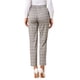 thumbnail image 3 of Pantalones de tartán de mujer Inspire Chic, elásticos, de cintura alta, rectos y largos, color beige, 3 of 6