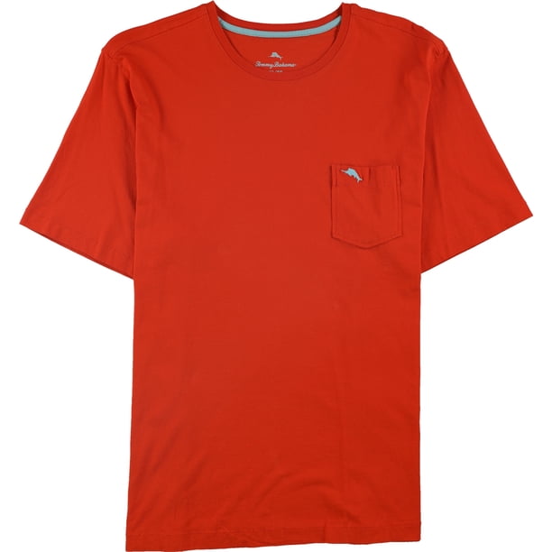 Tommy Bahama - Camiseta básica para hombre, color naranja, talla mediana